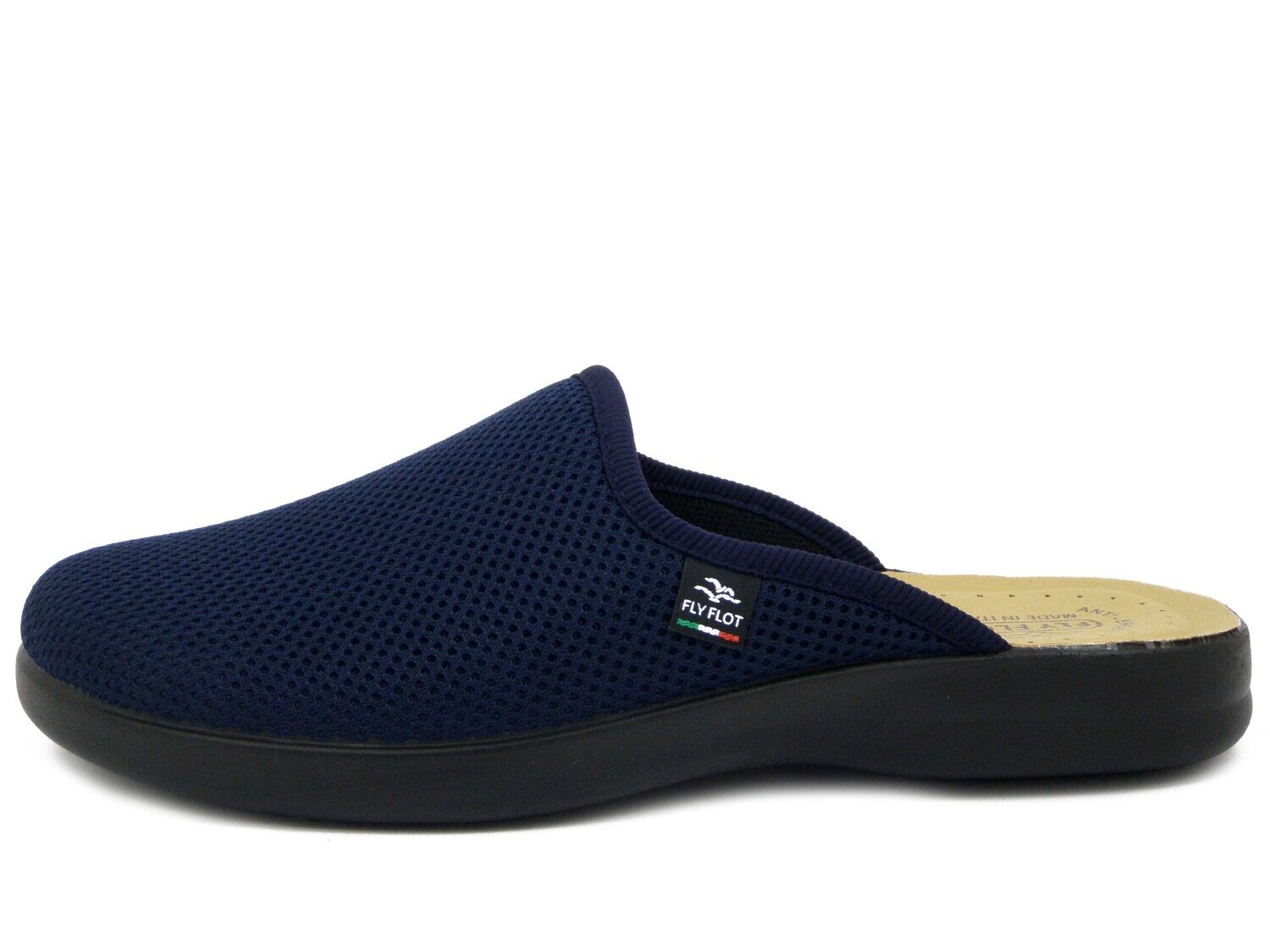 Pantofola Uomo in Tessuto Traspirante Blu, Sottopiede Anatomico, FLYFLOT - P7118