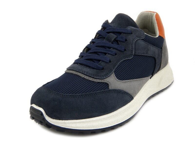 Sneakers Uomo in Camoscio e Tessuto Blu, Sottopiede Estraibile, IMAC - 552461 Sneakers Uomo in Camoscio e Tessuto Blu, Sottopiede Estraibile, IMAC - 552461