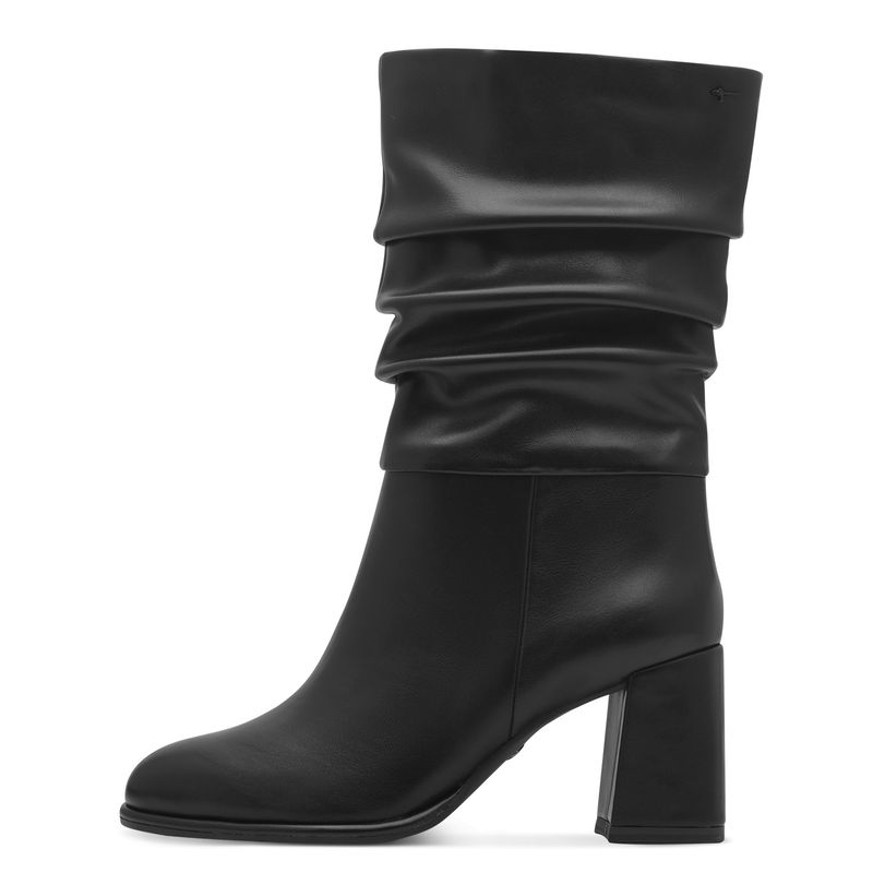 Stivali Donna Vegan in Eco Pelle Nero, Tacco Medio, Tamaris - 25335 Stivali Donna Vegan in Eco Pelle Nero, Tacco Medio, Tamaris - 25335
