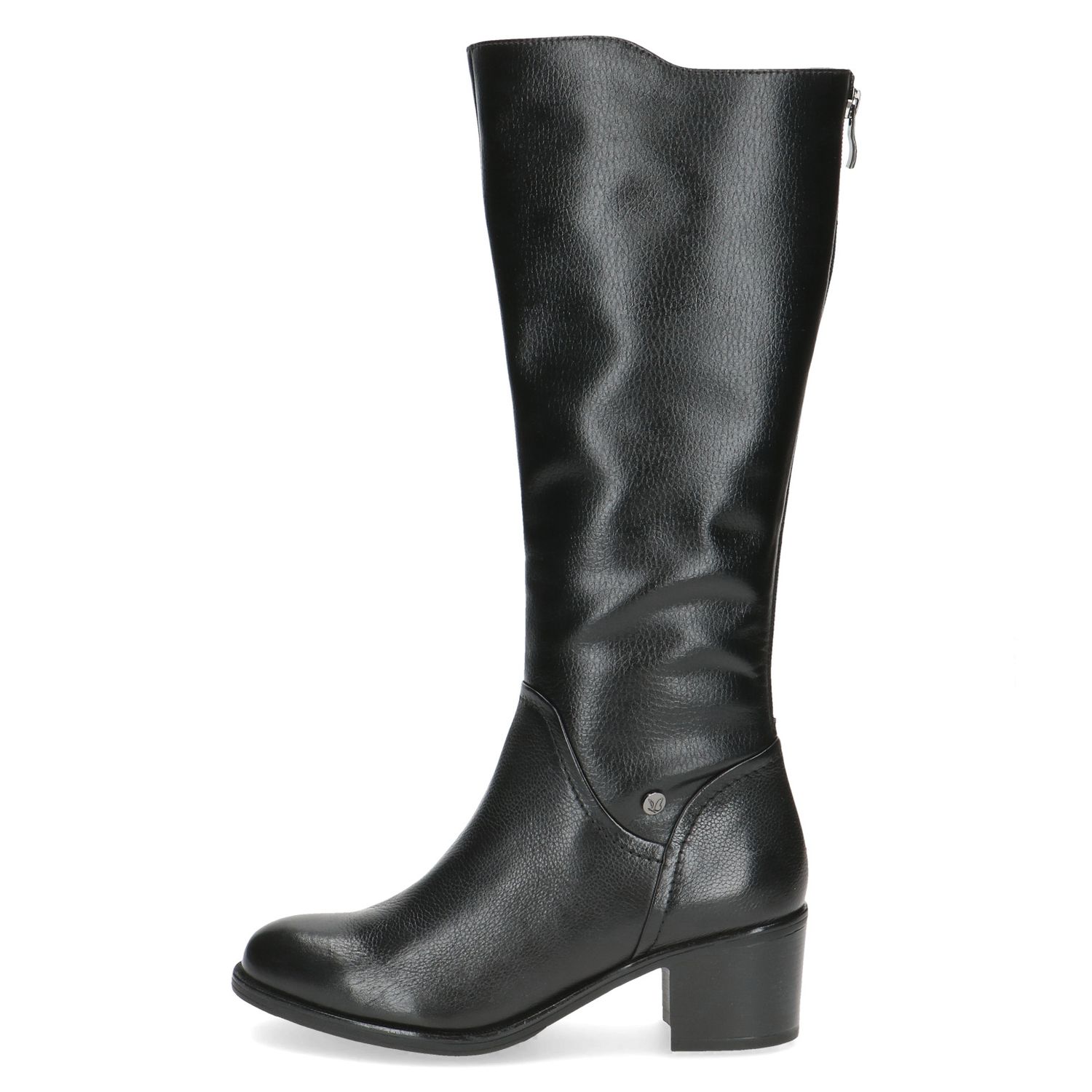 Stivali Donna in Pelle ed Eco Pelle Nero, Tacco Medio 5 cm, CAPRICE - 25550