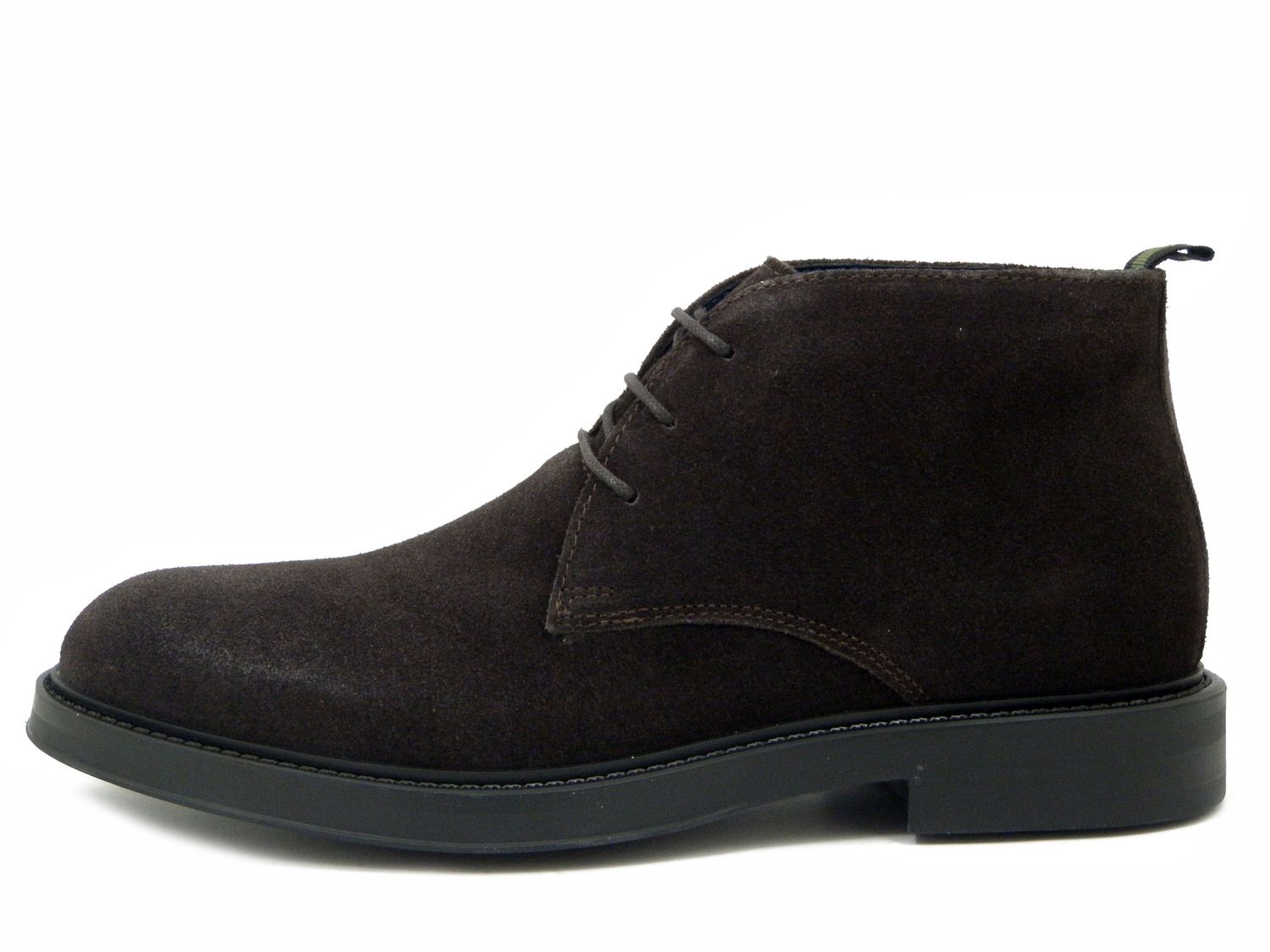 Scarpe Uomo Polacchine in Pelle Camoscio Marrone, KEYS - K9960