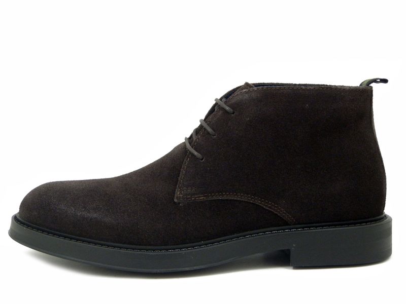 Scarpe Uomo Polacchine in Pelle Camoscio Marrone, KEYS - K9960