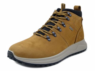 Scarponcini Uomo in Pelle Nabuk Marrone Beige, Sottopiede Estraibile, IMAC - 652918