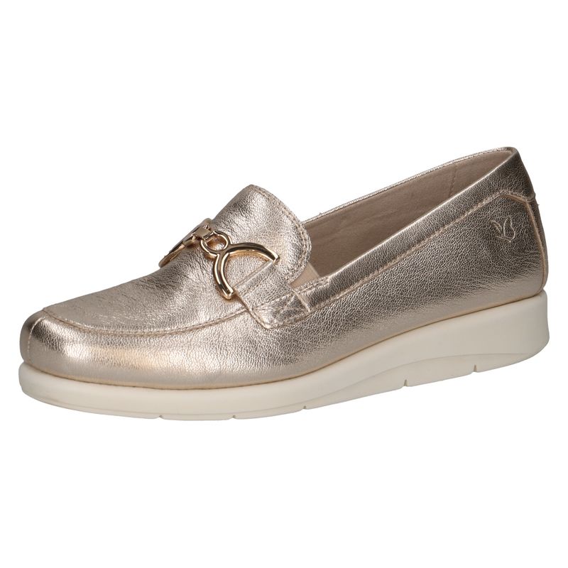 Mocassini Donna in Pelle Oro, Zeppa Bassa ,CAPRICE - 24751