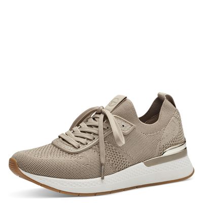 Sneakers Donna in Tessuto Semi Elasticizzato Beige, Plantare Memory Estraibile, Tamaris - 23712E25 Sneakers Donna in Tessuto Semi Elasticizzato Beige, Plantare Memory Estraibile, Tamaris - 23712E25