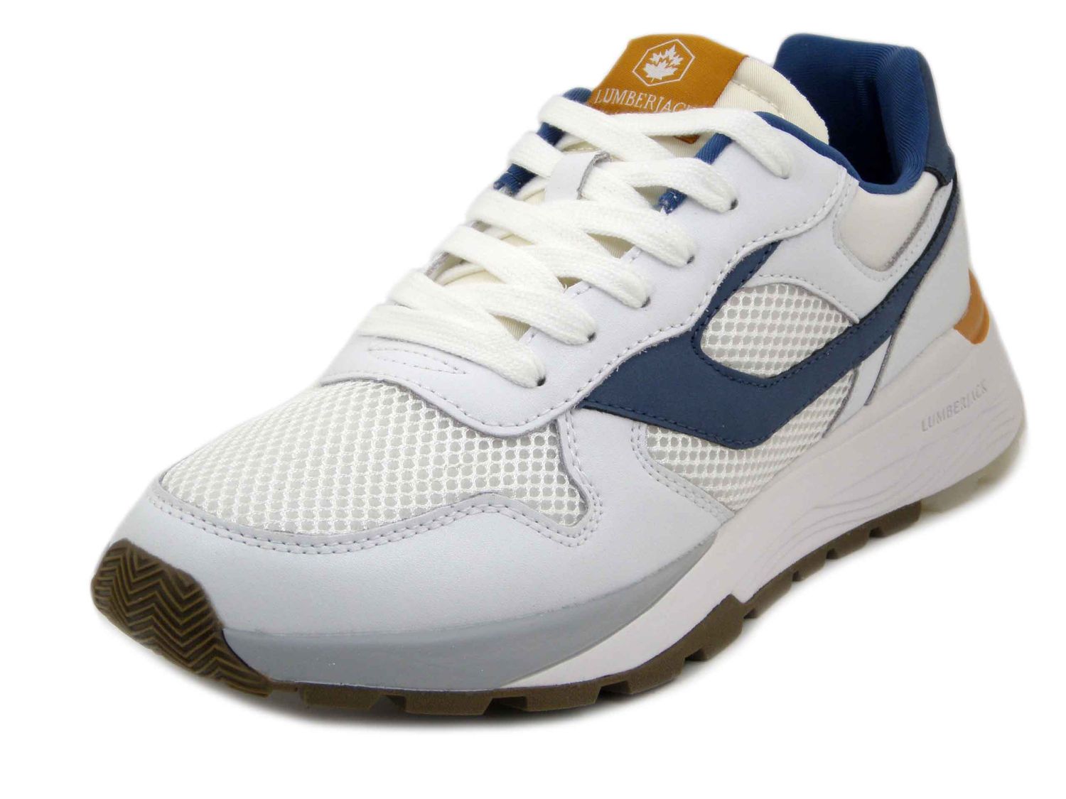Sneakers Uomo Estive Bianche, Sottopiede Memory Estraibile, Lumberjack - 4612