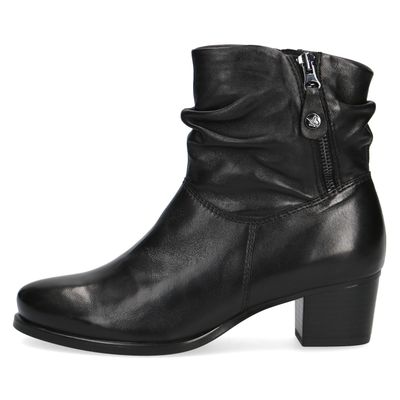 Stivaletti Donna in Pelle Nappa Nero, Tacco Medio 5 cm, CAPRICE - 25348 Stivaletti Donna in Pelle Nappa Nero, Tacco Medio 5 cm, CAPRICE - 25348