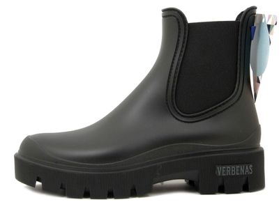 Stivaletti da Pioggia Donna in Gomma Neri, Tacco Basso, VERBENAS - MATE Stivaletti da Pioggia Donna in Gomma Neri, Tacco Basso, VERBENAS - MATE