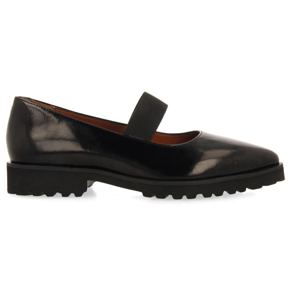 Ballerine Donna in Pelle Lucida Nero, Tacco Basso, GIOSEPPO - 73829