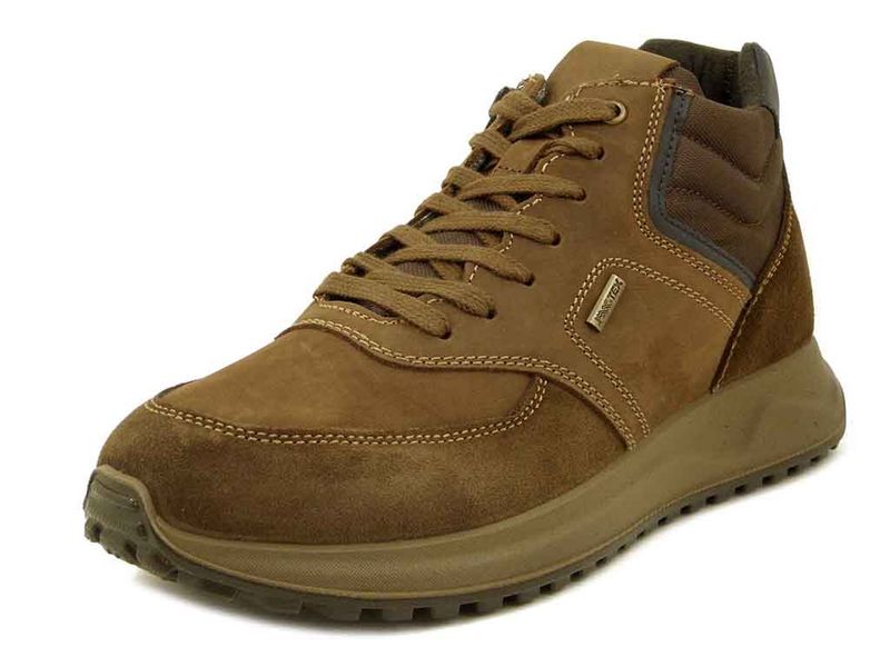 Scarponcini Uomo Waterproof con cerniera in Pelle Marrone, IMAC - 853538 Scarponcini Uomo Waterproof con cerniera in Pelle Marrone, IMAC - 853538