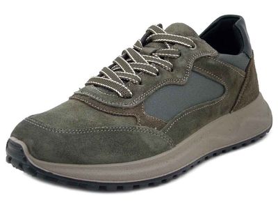 Sneakers Uomo in Pelle Camoscio Verde Scuro, Sottopiede Estraibile, IMAC - 853550 Sneakers Uomo in Pelle Camoscio Verde Scuro, Sottopiede Estraibile, IMAC - 853550