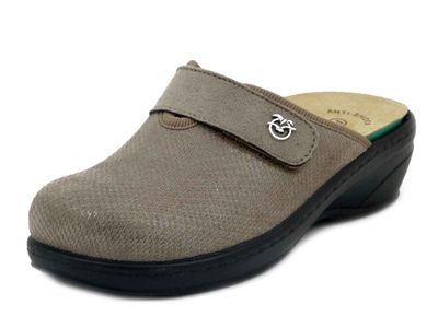 Pantofole Donna in Tessuto Elasticizzato Beige con Strap, Plantare Estraibile, Zeppa Bassa, FLY FLOT - 35W34 Pantofole Donna in Tessuto Elasticizzato Beige con Strap, Plantare Estraibile, Zeppa Bassa, FLY FLOT - 35W34