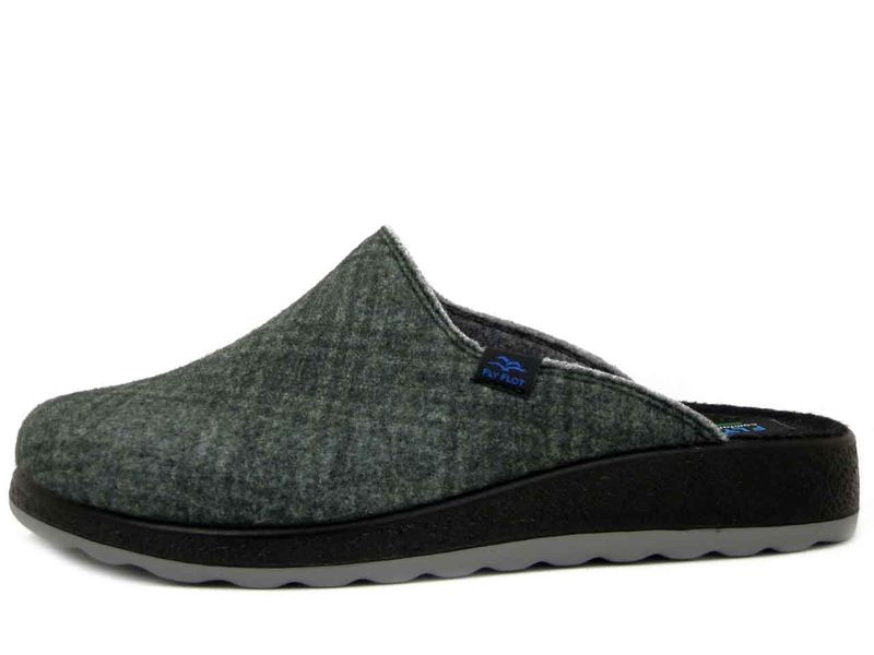 Pantofole Uomo Invernali in Tessuto Verde, FLY FLOT - 52720 Pantofole Uomo Invernali in Tessuto Verde, FLY FLOT - 52720