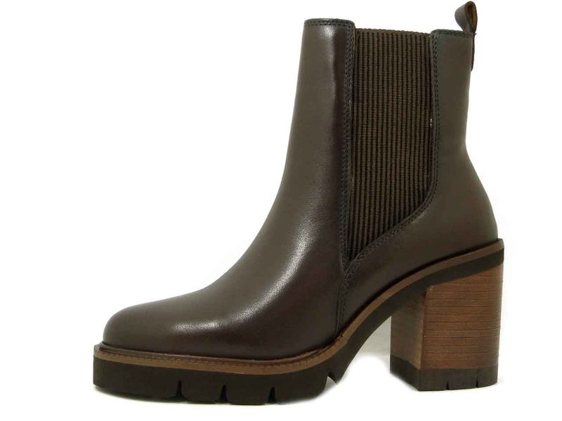 Stivaletti Donna in Pelle Marrone, Tacco Alto e Plateau, Raquel Perez - 23043 Stivaletti Donna in Pelle Marrone, Tacco Alto e Plateau, Raquel Perez - 23043