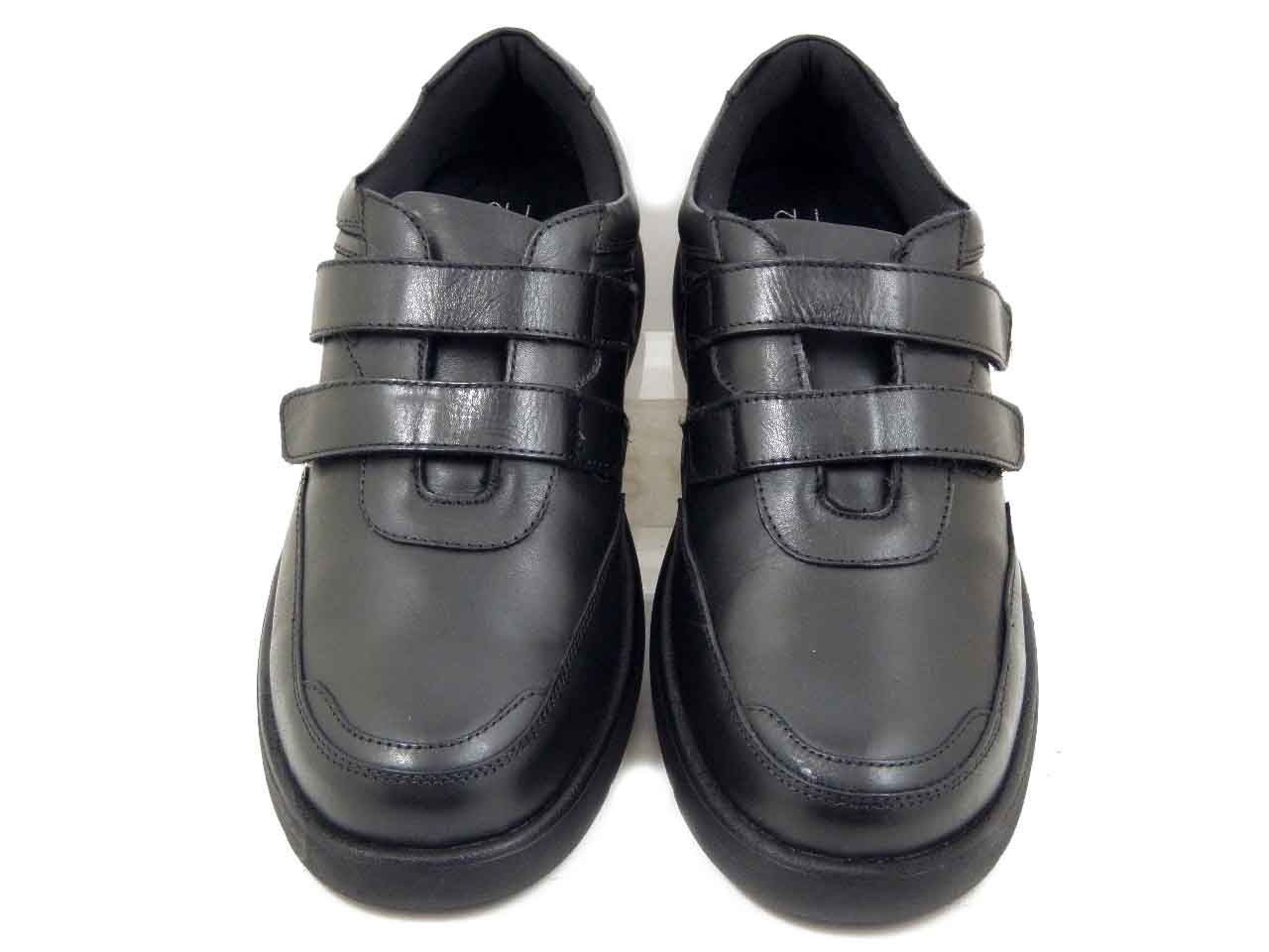 Scarpe Uomo in Pelle Nero, Mocassino con Strap, Plantare Estraibile, STILEDIVITA - 9267