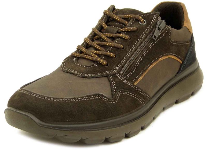 Sneakers Uomo in Pelle Marrone, Pianta Larga, Plantare Estraibile, IMAC - 852421 Sneakers Uomo in Pelle Marrone, Pianta Larga, Plantare Estraibile, IMAC - 852421