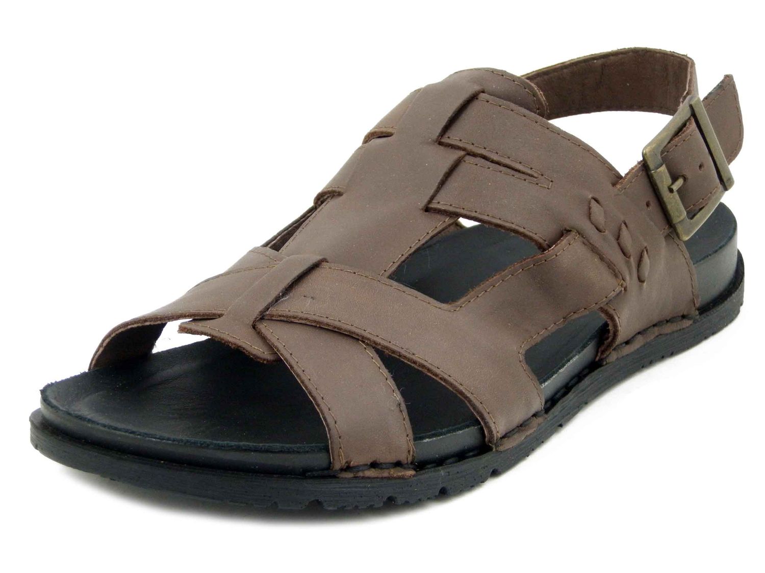 Sandali Uomo in Pelle Marrone, Walk in The City - 36510 Sandali Uomo in Pelle Marrone, Walk in The City - 36510