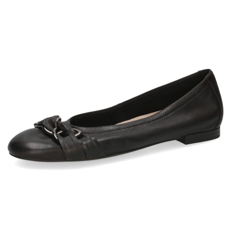 Ballerine in Pelle Nappa Nero, Plantare Estraibile, CAPRICE - 22114