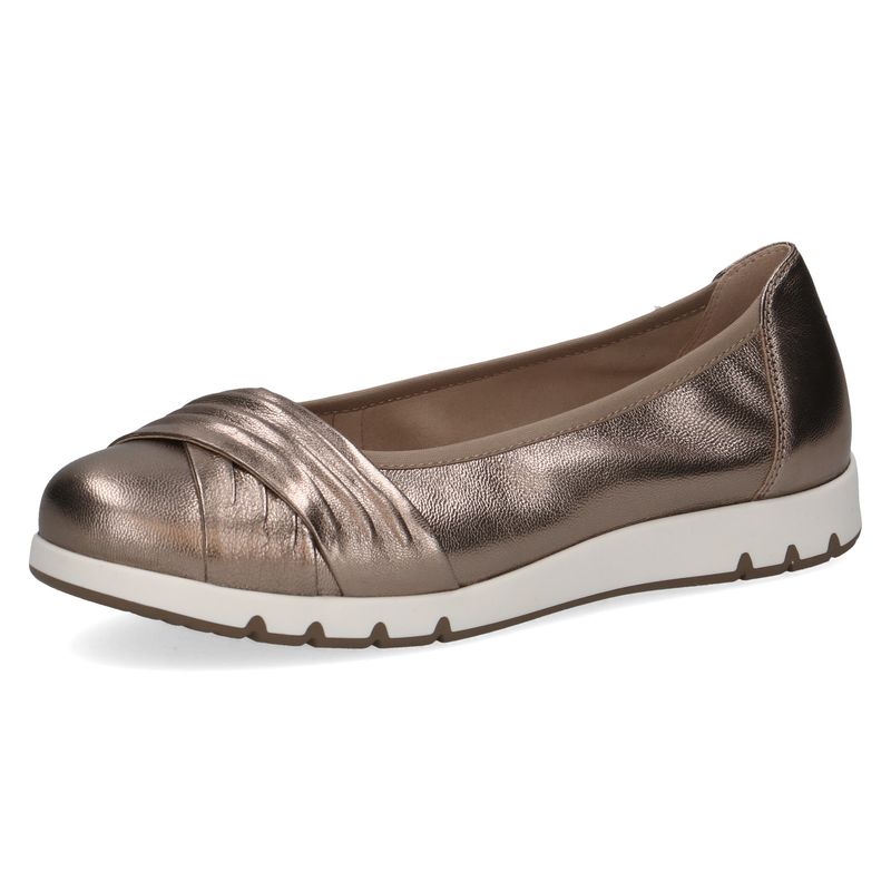 Ballerine in Pelle Bronzo, Pianta Larga, CAPRICE - 22118