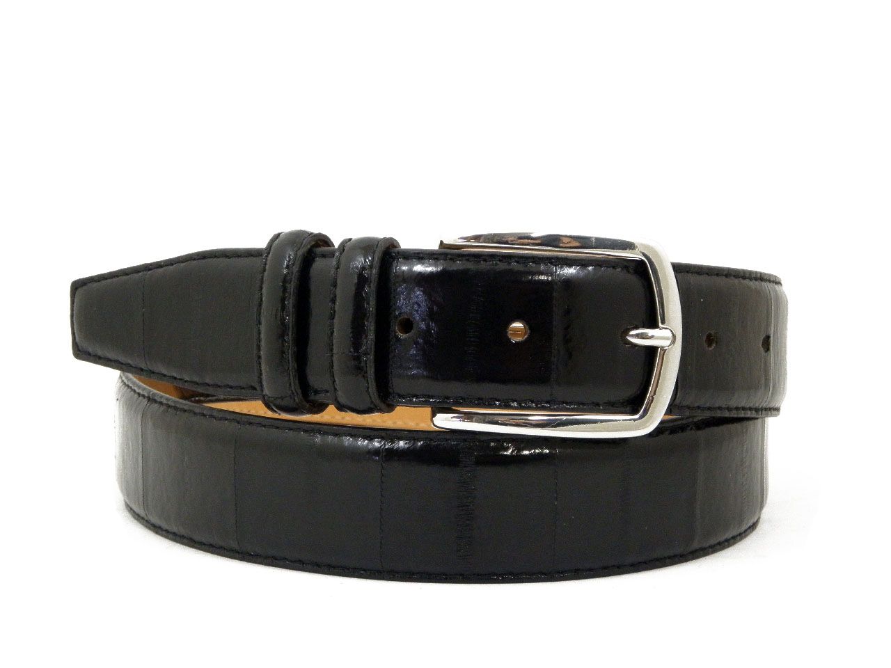 OSVALDO PERICOLI, Cintura uomo in vera pelle Anguilla colore nero - CINT.25 OSVALDO PERICOLI, Cintura uomo in vera pelle Anguilla colore nero - CINT.25