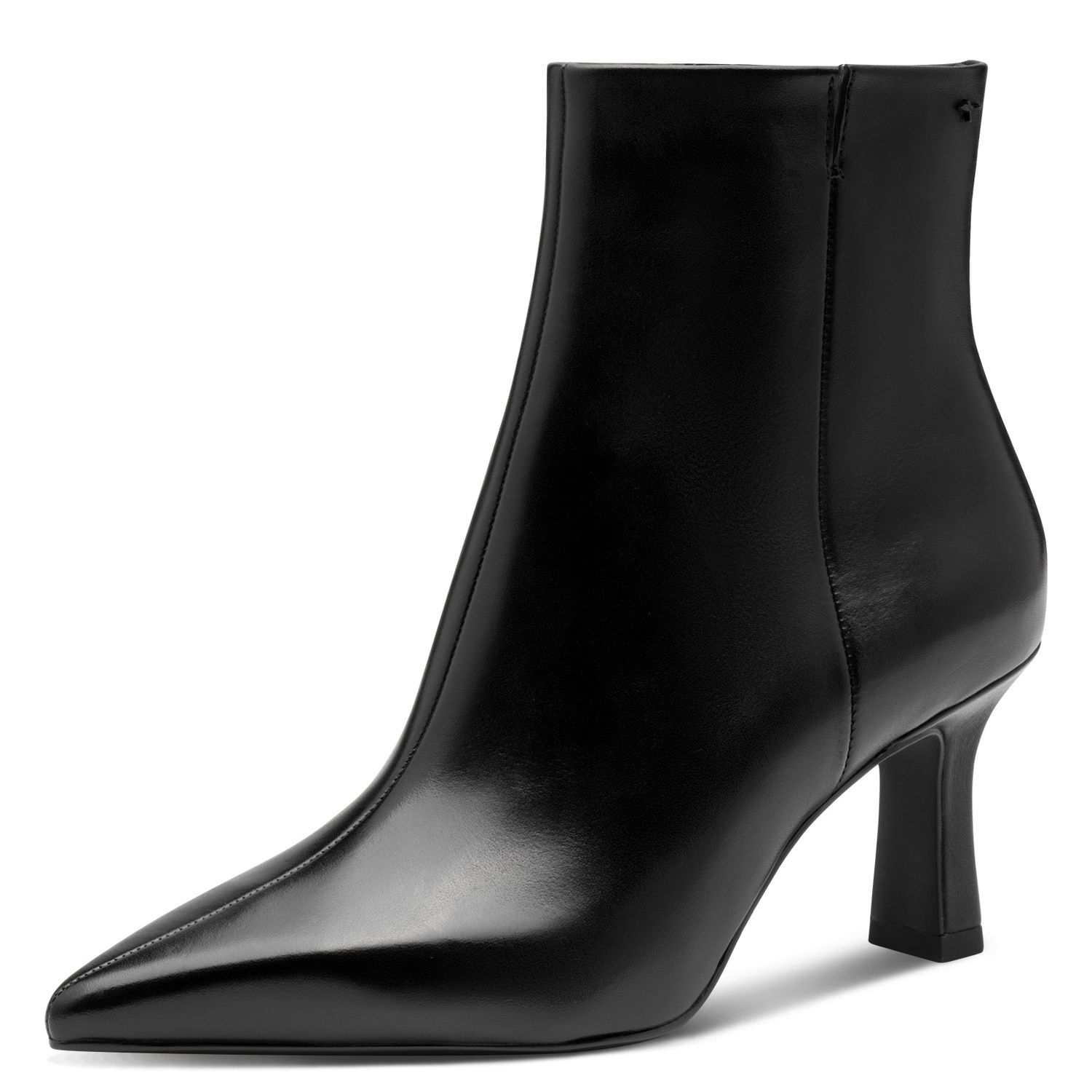 Stivaletti Donna in Pelle Nero, Tacco Medio 7 cm, Tamaris - 25358 Stivaletti Donna in Pelle Nero, Tacco Medio 7 cm, Tamaris - 25358