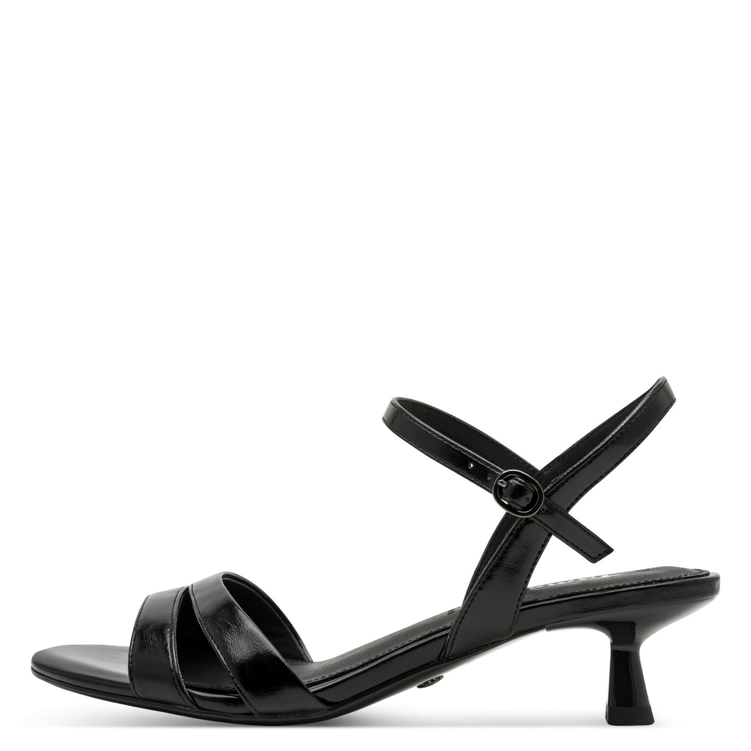 Sandali Donna in Vernice Nero, Tacco Basso, Tamaris - 28314 Sandali Donna in Vernice Nero, Tacco Basso, Tamaris - 28314