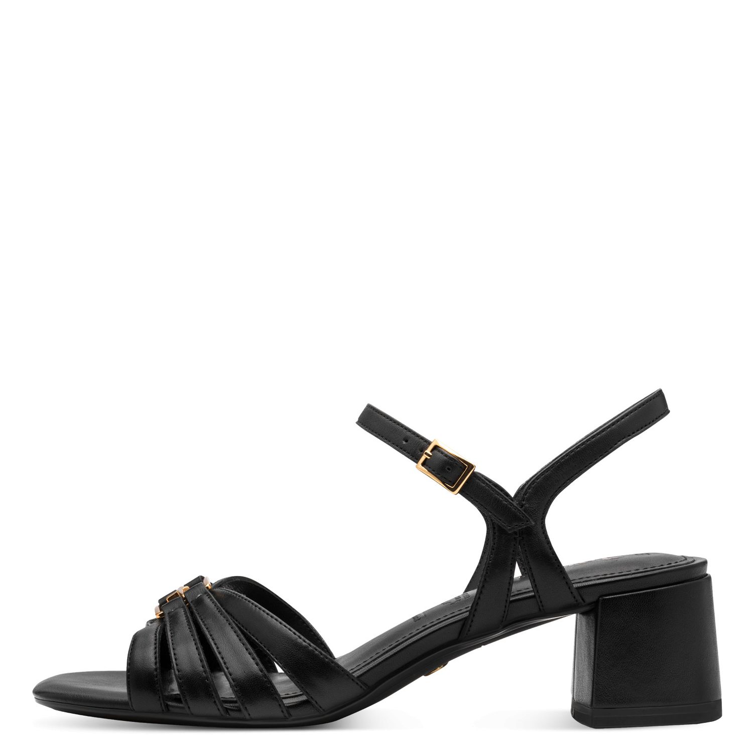 Sandali Donna in Pelle Nero, Tacco Medio, Tamaris - 28229