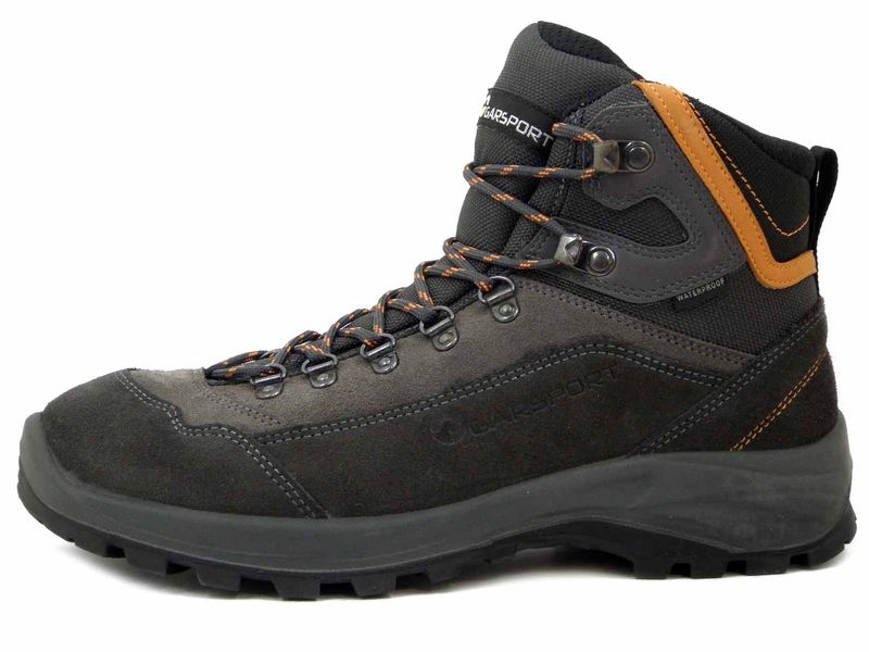 Scarponcini Uomo da Trekking Waterproof Grigio Scuro, Suola Vibram, Sottopiede Estraibile, GARSPORT - 2030022 Scarponcini Uomo da Trekking Waterproof Grigio Scuro, Suola Vibram, Sottopiede Estraibile, GARSPORT - 2030022