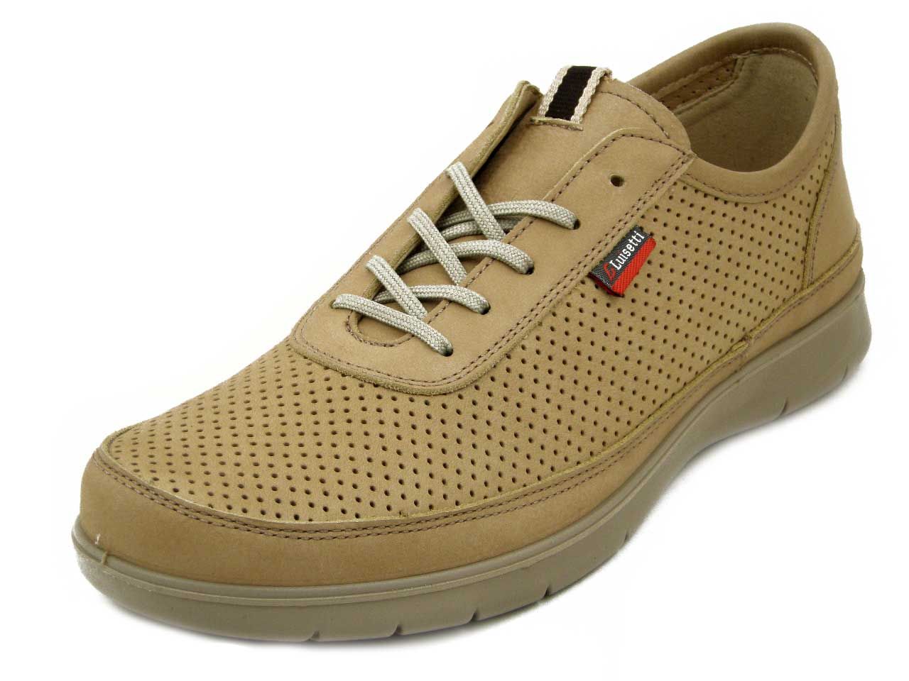 Scarpe Uomo Estive in Pelle Beige, Plantare Estraibile, Luisetti - 3850126
