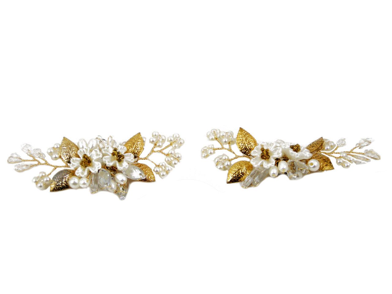 Accessorio Gioiello con Clip, Tema Floreale Accessorio Gioiello con Clip, Tema Floreale