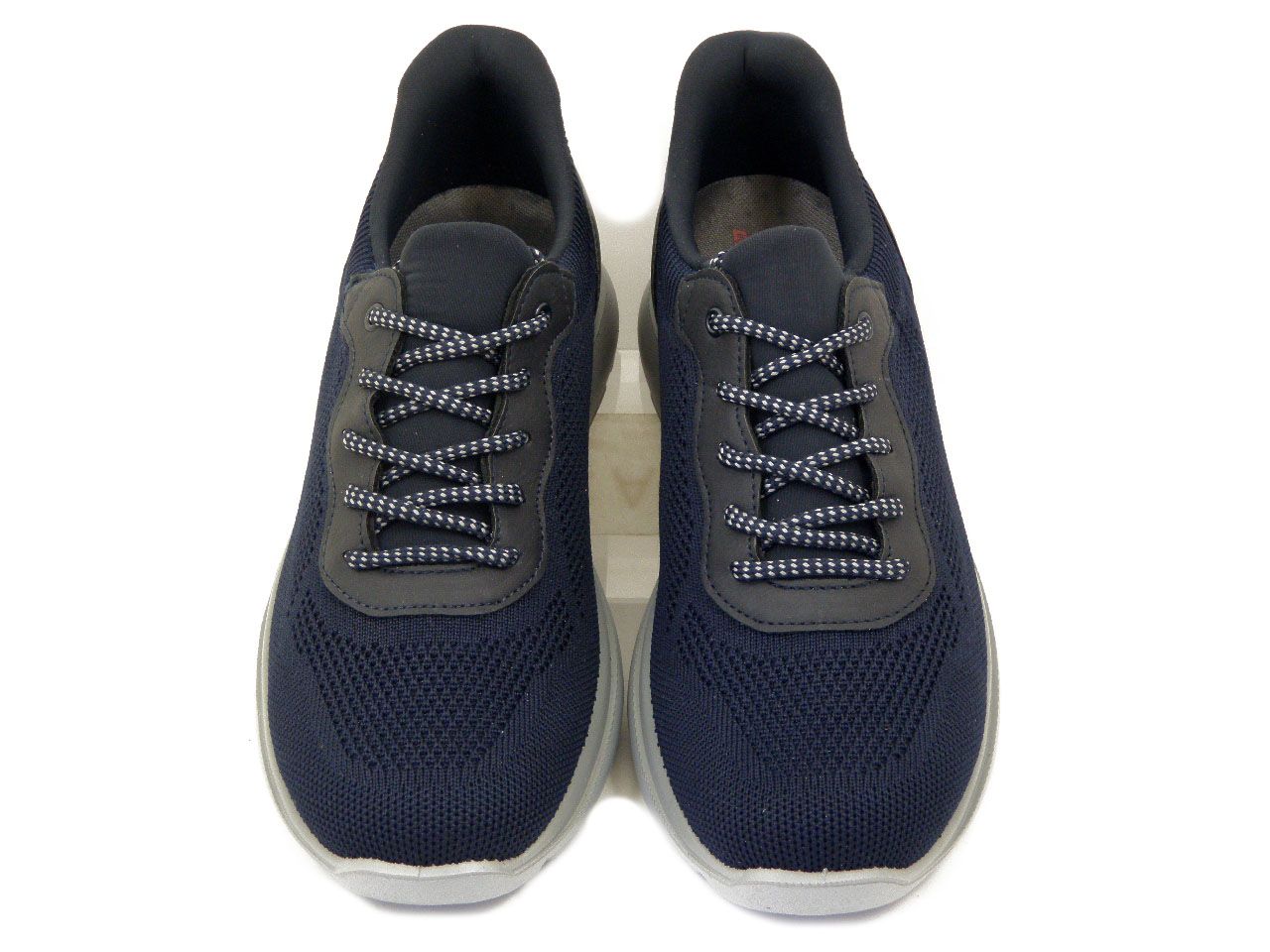 Sneakers Uomo Easy Fit in Tessuto Blu, Pianta Larga, Plantare Estraibile, IMAC - 102570