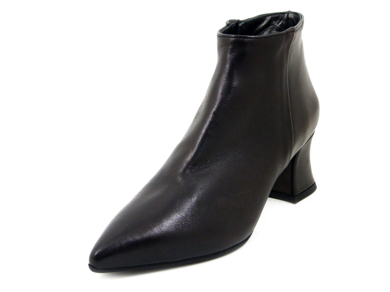 Tronchetti Donna in Pelle Nero, Tacco Medio 5 cm, VERNISSAGE - I4TZ