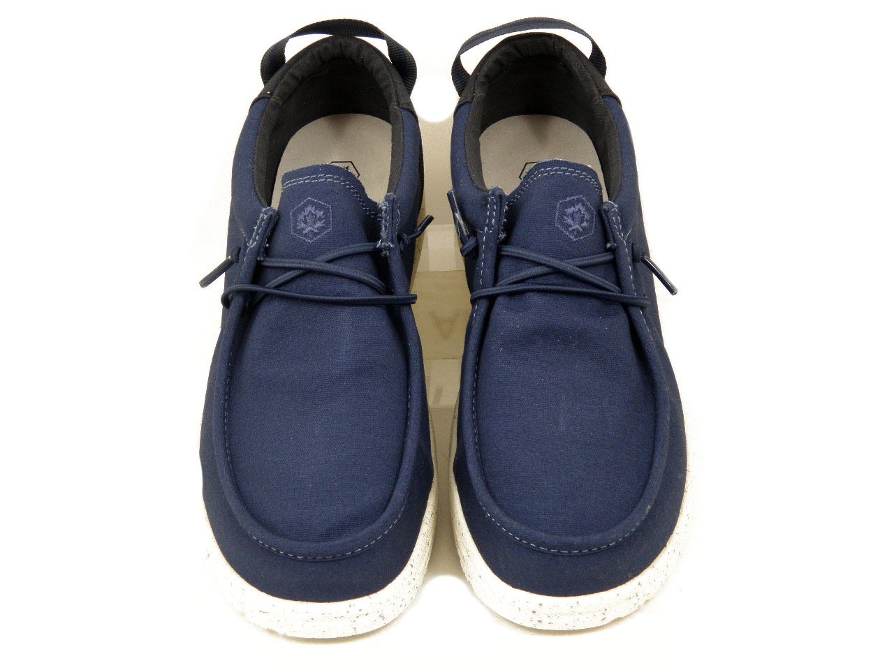 Mocassini Slipon Estivi Uomo in Tessuto Blu, Plantare Estraibile, Lumberjack - 69014
