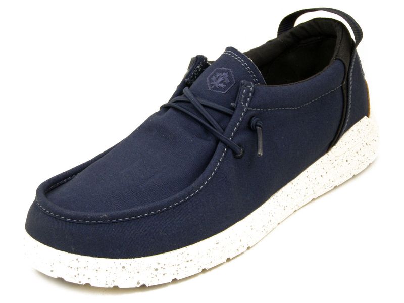 Mocassini Slipon Estivi Uomo in Tessuto Blu, Plantare Estraibile, Lumberjack - 69014 Mocassini Slipon Estivi Uomo in Tessuto Blu, Plantare Estraibile, Lumberjack - 69014