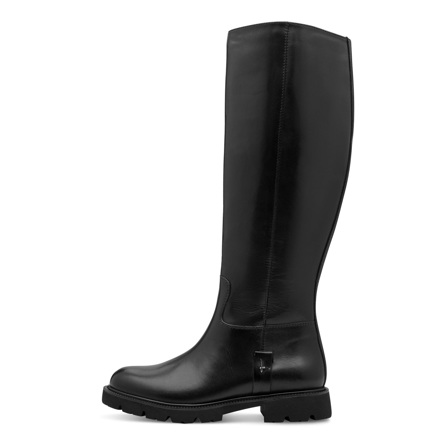 Stivali Donna in Pelle Nero, Tacco Basso, Plantare Estraibile, Pianta Larga, Gambale XL, Tamaris Comfort- 85600 Stivali Donna in Pelle Nero, Tacco Basso, Plantare Estraibile, Pianta Larga, Gambale XL, Tamaris Comfort- 85600