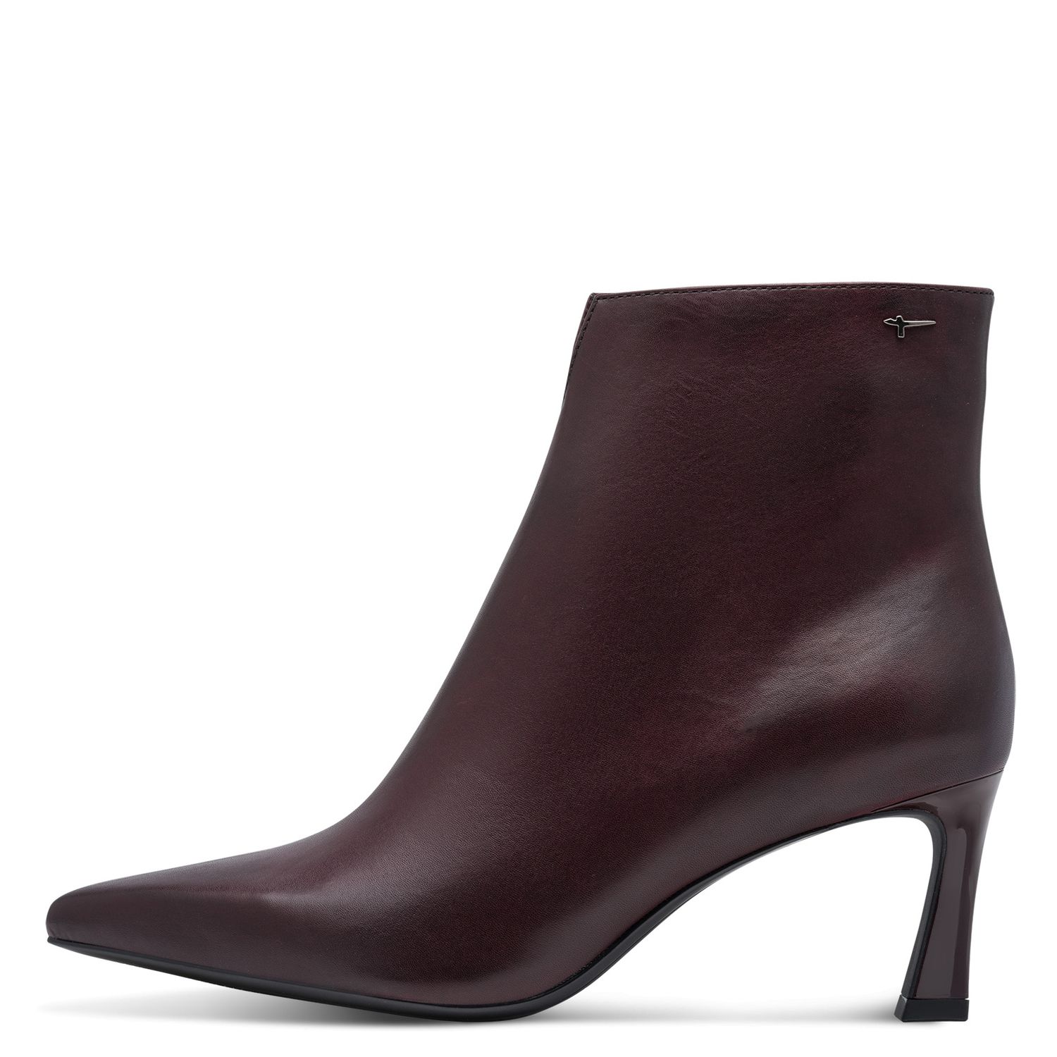 Stivaletti Donna in Pelle Rosso Bordeaux, Tacco Medio, Tamaris - 25320 Stivaletti Donna in Pelle Rosso Bordeaux, Tacco Medio, Tamaris - 25320