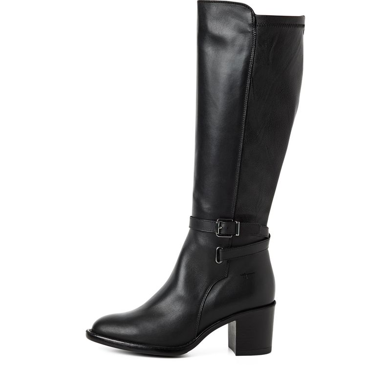 Stivali Donna al ginocchio in Pelle Nero, Tacco Medio 6 cm, Tamaris - 2550947 Stivali Donna al ginocchio in Pelle Nero, Tacco Medio 6 cm, Tamaris - 2550947