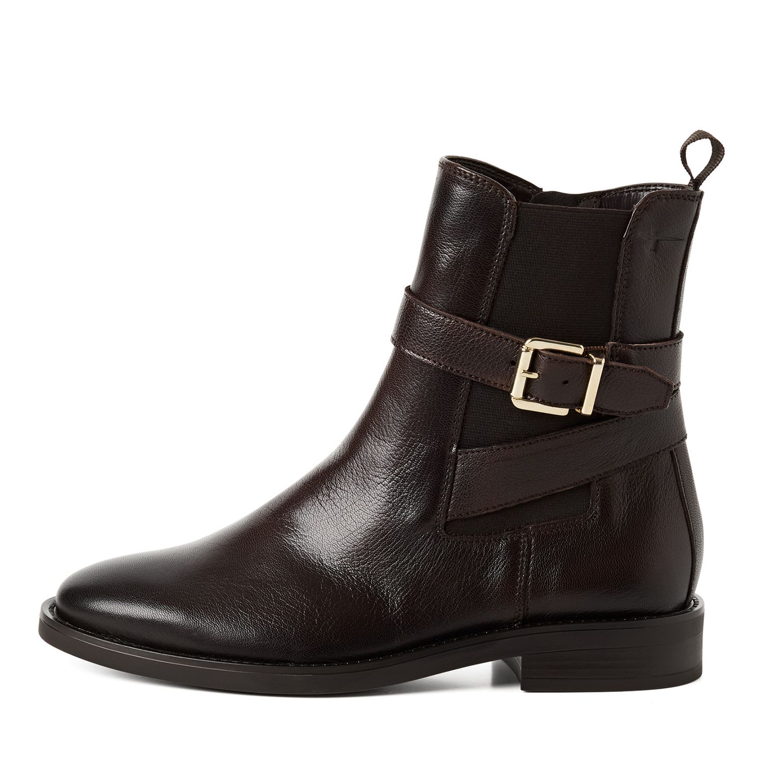 Stivaletti Donna in Pelle Marrone Testa di Moro, Tacco Basso, Tamaris - 2501147 Stivaletti Donna in Pelle Marrone Testa di Moro, Tacco Basso, Tamaris - 2501147