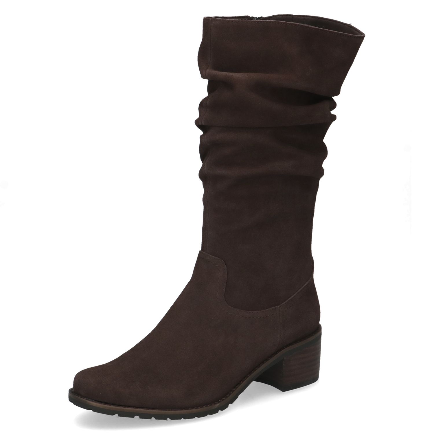 Stivali Donna Morbidi in Camoscio Marrone, Tacco Basso, CAPRICE - 25401 Stivali Donna Morbidi in Camoscio Marrone, Tacco Basso, CAPRICE - 25401