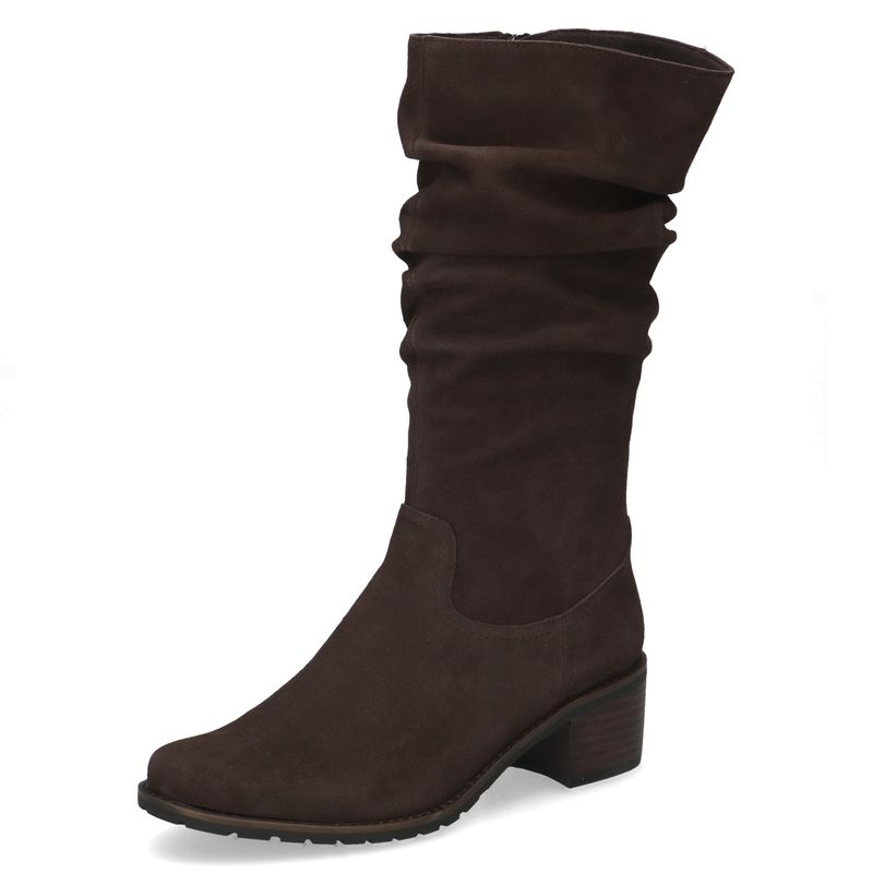 Stivali Donna Morbidi in Camoscio Marrone, Tacco Basso, CAPRICE - 25401 Stivali Donna Morbidi in Camoscio Marrone, Tacco Basso, CAPRICE - 25401
