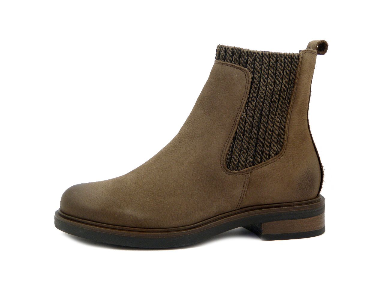 Stivaletti Donna in Pelle Nabuk Marrone, Tacco Basso, CINZIA SOFT - 94601