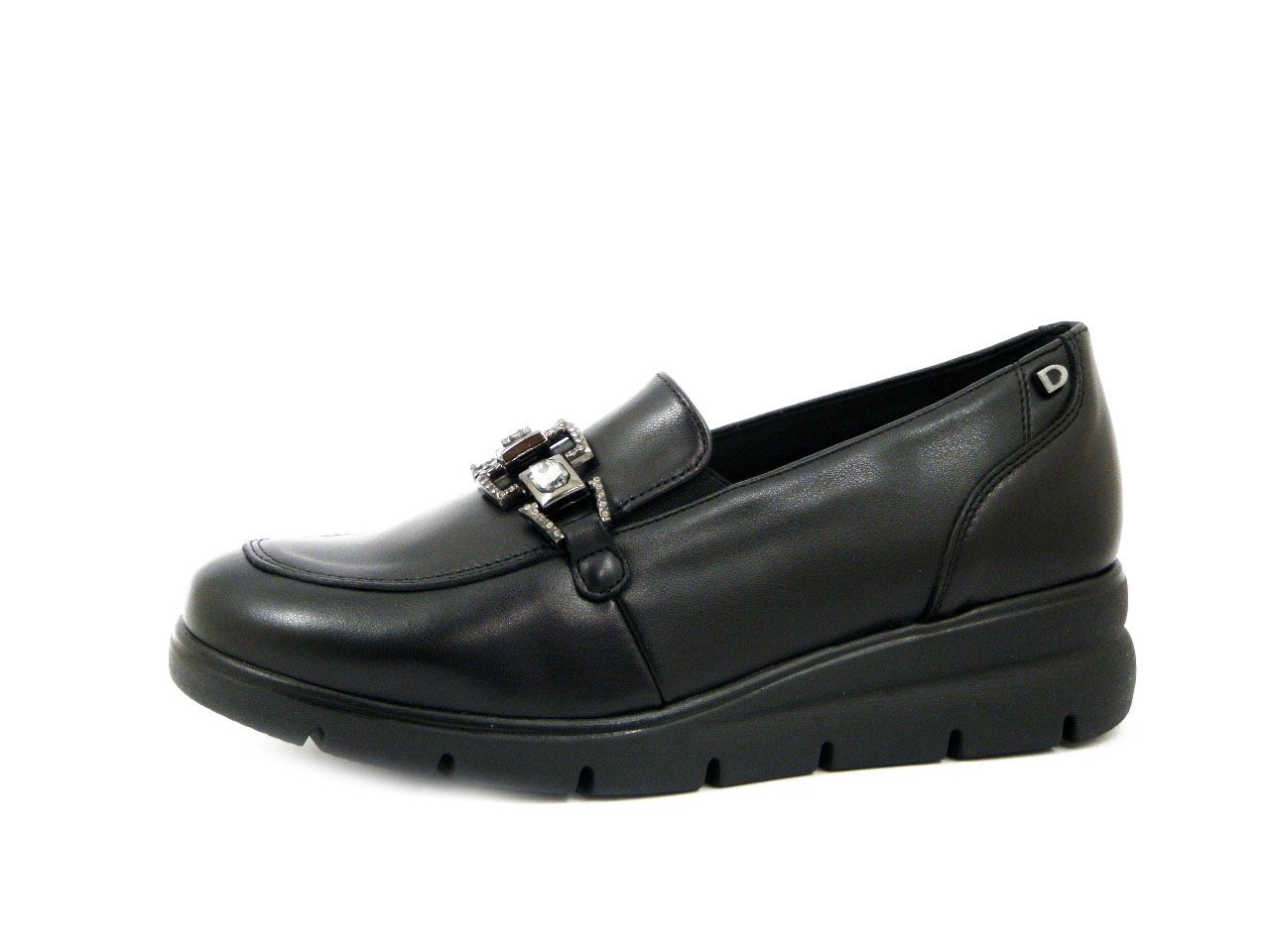 Mocassini Donna DS SOFT in Pelle Nero, Zeppa Bassa, DONNA SERENA - 4G6288 Mocassini Donna DS SOFT in Pelle Nero, Zeppa Bassa, DONNA SERENA - 4G6288