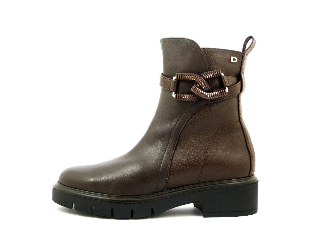 Stivaletti Donna in Pelle Marrone, DS GLOVE, Tacco Basso, DONNA SERENA - 136242