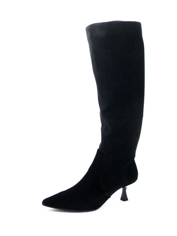 Stivali Donna Morbidi in Eco Camoscio Nero, Tacco Basso 5 cm, DONNA SERENA - 2C6224 Stivali Donna Morbidi in Eco Camoscio Nero, Tacco Basso 5 cm, DONNA SERENA - 2C6224