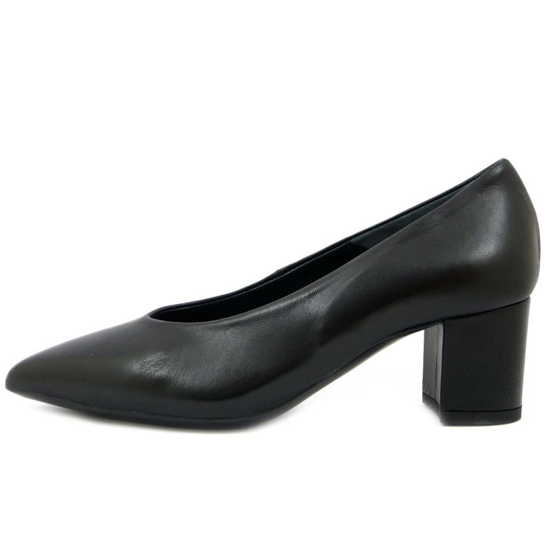 Decolleté in Pelle Nappa Nero, Tacco Medio 5 cm, Made in Italy, Osvaldo Pericoli - I6PF60I3