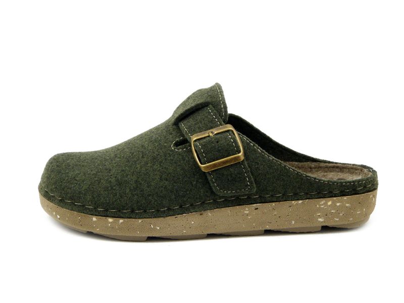 Pantofole Uomo Invernali in Tessuto Verde, Inblu - MT23VE Pantofole Uomo Invernali in Tessuto Verde, Inblu - MT23VE