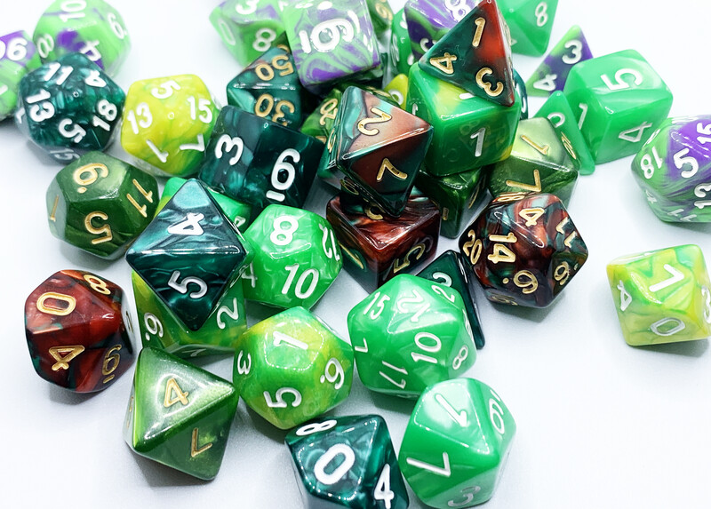 Green Dice Family Set