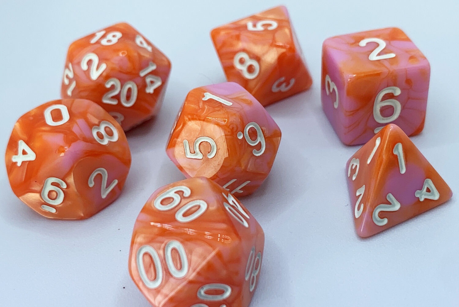 Red & Orange Family Dice Set