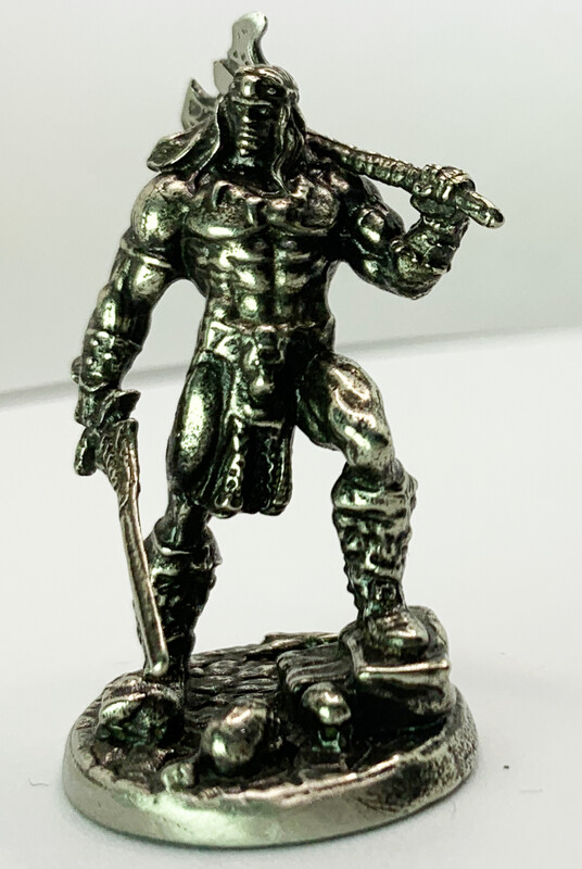 Dual Weilding Barbarian Metal Mini