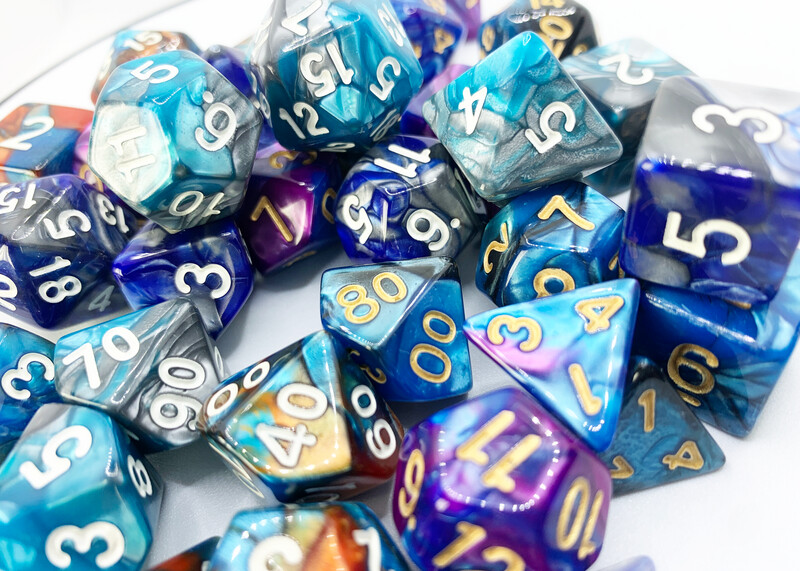 Blue Family Dice Set